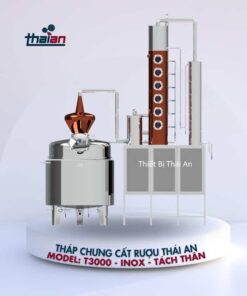 Model: T3000 - INOX | Chưng cất 600-800kg