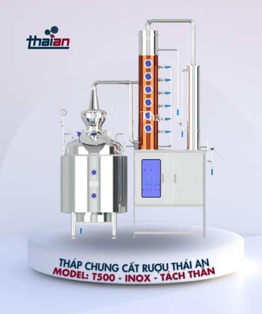 Model T500 - INOX | Chưng cất 100-150kg