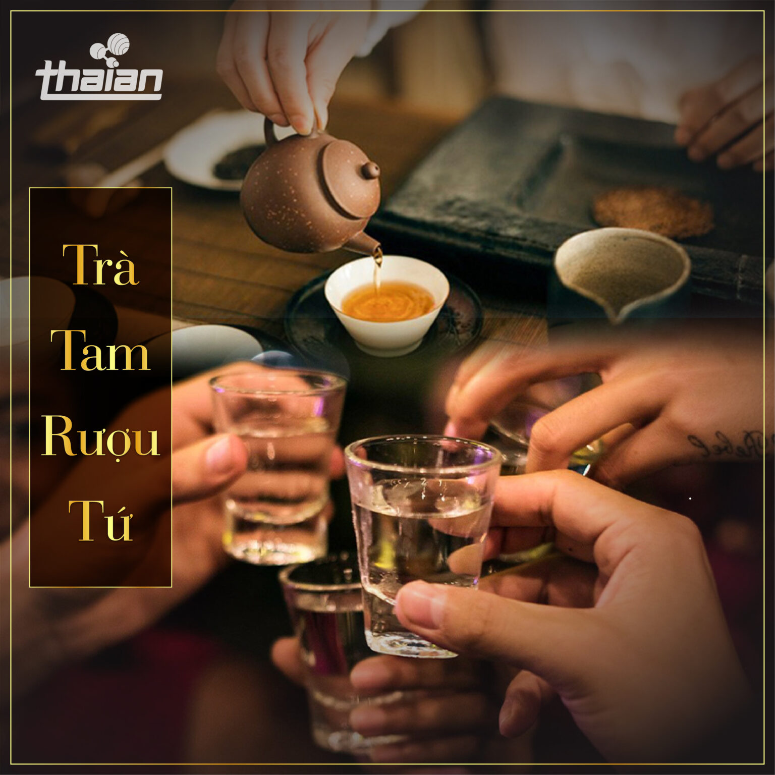 Trà tam rượu tứ được hiểu như thế nào?