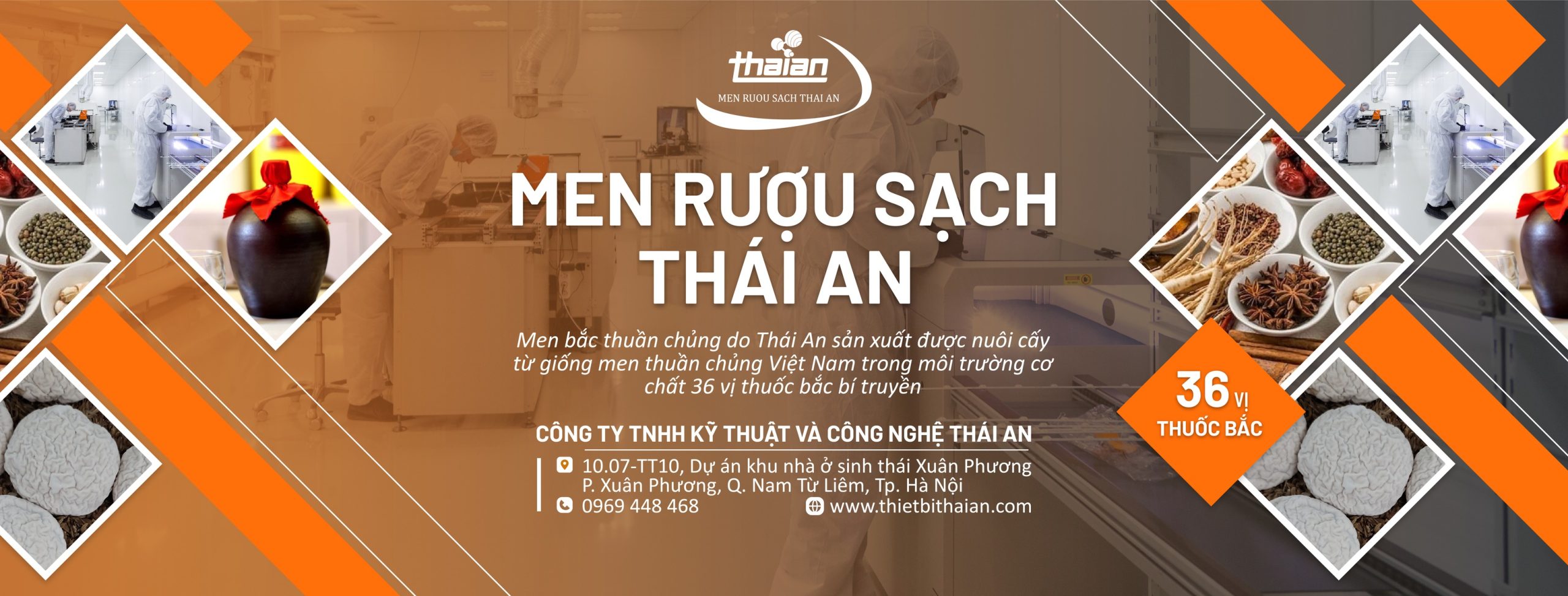 men rượu sạch Thái An